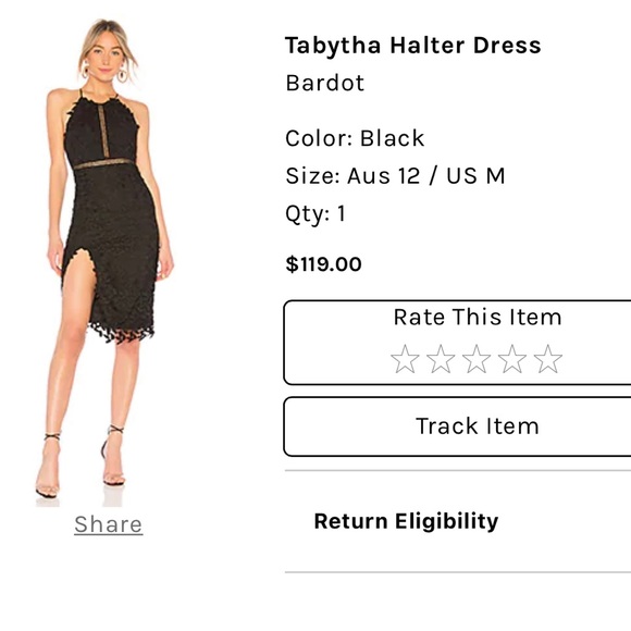 Bardot Tabytha Halter Dress - Picture 1 of 1